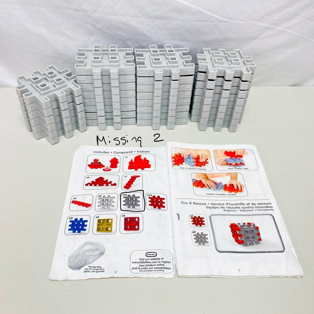 Little Tikes Waffle Blocks Fire & Rescue Set Incomplete - Picture 5 of 11
